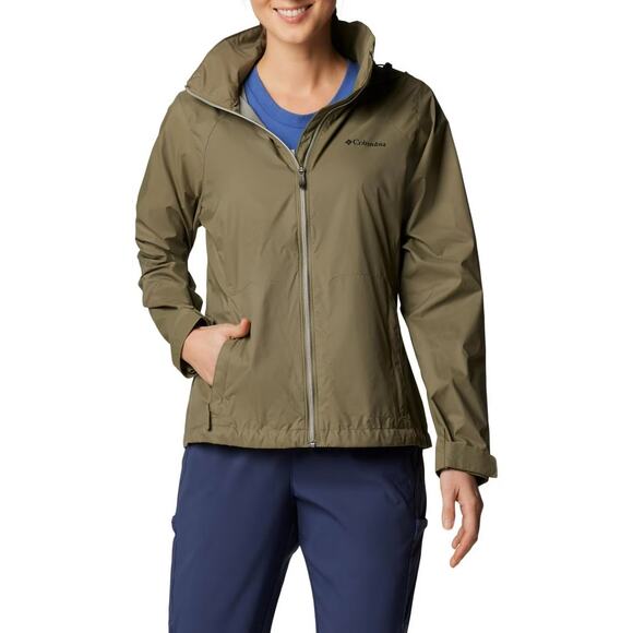 Columbia Women Switchback III Packable Lightweight Rain Jacket Size US L Green - Picture 1 of 4